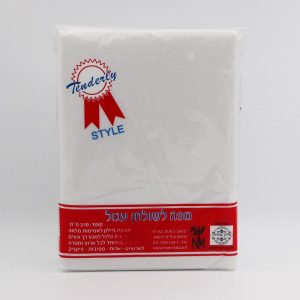 מפה לבנה עגולה