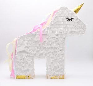 פינאטה חד קרן לבנה