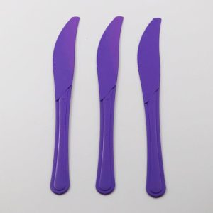 סכינים סגול לילך מפלסטיק