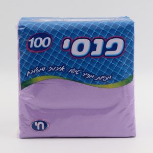 מפיות מרובעות בצבע סגול לילך