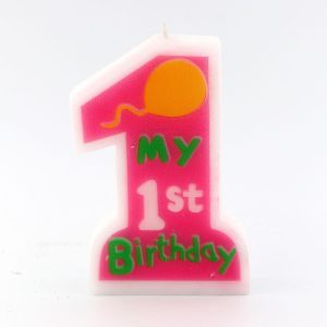 נר ליום הולדת גיל שנה, בנות